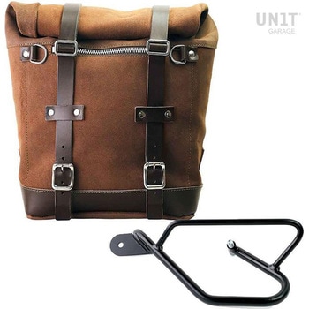 Waxed suede サイドパニアケース Scram 22L-30L + 左 サブフレーム Guzzi V9 Bobber | U202-2250SX UnitGarage (ユニットガレージ)