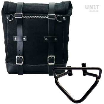 Waxed suede サイドパニアケース Scram 22L-30L + 左 サブフレーム husqvarna 401 (2020 until now) | U202-3003SX UnitGarage (ユニットガレージ)