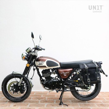 Waxed suede サイドパニアケース Scram 22L-30L + 左 サブフレーム Mash | U202-2600SX UnitGarage (ユニットガレージ)