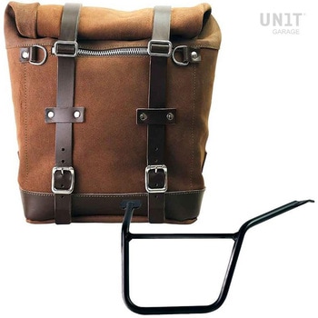 Waxed suede サイドパニアケース Scram 22L-30L + 左 サブフレーム Pan America 1250 | U202-3304SX UnitGarage (ユニットガレージ)