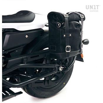 Waxed suede サイドパニアケース Scram 22L-30L + 左 サブフレーム Sportster S 1250 | U202-3320SX UnitGarage (ユニットガレージ)