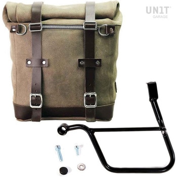 Waxed suede サイドパニアケース Scram 22L-30L + 左 サブフレーム Triumph Street 900 Series (2017 until now) | U202-1013SX UnitGarage (ユニットガレージ)