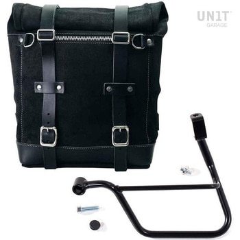 Waxed suede サイドパニアケース Scram 22L-30L + 左 サブフレーム Triumph T100 (2017 until now) | U202-1011SX UnitGarage (ユニットガレージ)