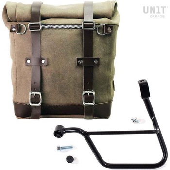 Waxed suede サイドパニアケース Scram 22L-30L + 左 サブフレーム Triumph T100 (2017 until now) | U202-1011SX UnitGarage (ユニットガレージ)