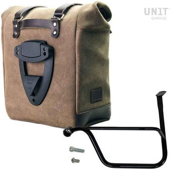 Waxed suede サイドパニアケース Scram 22L-30L + 左 サブフレーム Triumph Thruxton & Thruxton R 1200 (2016 until now) | U202-1020SX UnitGarage (ユニットガレージ)