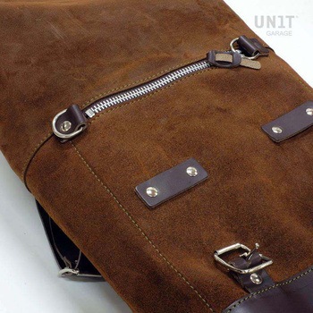 Waxed suede サイドパニアケース Scram 22L-30L + 左 サブフレーム Triumph Trident 660 | U202-3500SX UnitGarage (ユニットガレージ)