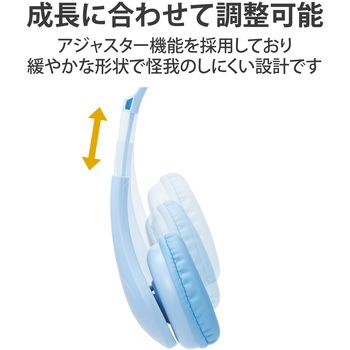 ヘッドホン ヘッドセット マイク付き 有線 Φ3.5mm4極ミニプラグ アジャスター付 オーバーヘッドタイプ 無指向性 タブレット ノートPC キッズ オンライン授業 エレコム