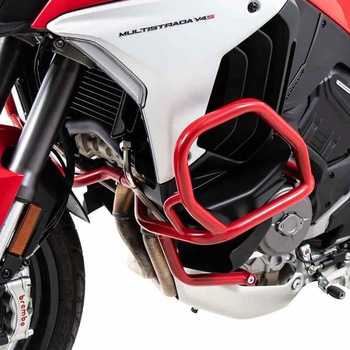エンジンガード レッド DUCATI ムルティストラーダ V4 HEPCO&BECKER (ヘプコ&ベッカー)