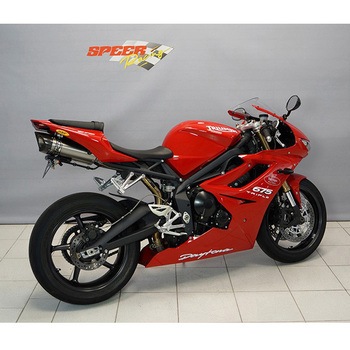 オーバル Q1-S スリップオンマフラー  EC approved フル チタニウム for Daytona 675 (06-12) BODIS (ボディス)