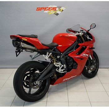 オーバル Q1-S スリップオンマフラー  EC approved フル チタニウム for Daytona 675 (06-12) BODIS (ボディス)