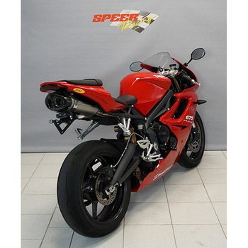 オーバル Q1-S スリップオンマフラー  EC approved フル チタニウム for Daytona 675 (06-12) BODIS (ボディス)