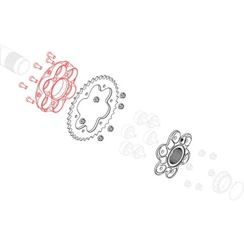 クッシュドライブハブフランジ Ducati CNC Racing (シーエヌシーレーシング)