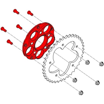 クッシュドライブハブフランジ Ducati CNC Racing (シーエヌシーレーシング)