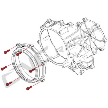 クラッチカバー Ducati SBK Panigale series screw kit - Titanium Titanium - CNC Racing (シーエヌシーレーシング)
