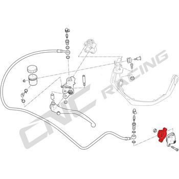 クラッチスレーブシリンダー mounting plate Ducati CNC Racing (シーエヌシーレーシング)
