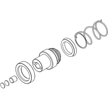 クラッチスレーブシリンダー Φ 28 mm Ducati - Repair kit Natural - CNC Racing (シーエヌシーレーシング)