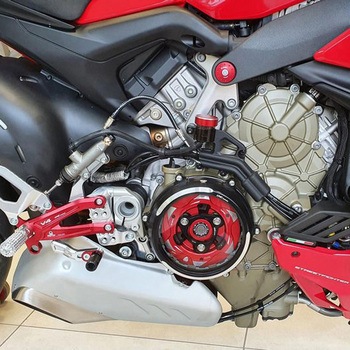 クリア クラッチカバー - Conversion kit Ducati Streetfighter V4 Natural CNC Racing (シーエヌシーレーシング)