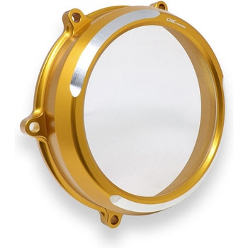 クリアオイルバス クラッチカバー Ducati Streetfighter V4 BICOLOR Gold CNC Racing (シーエヌシーレーシング)