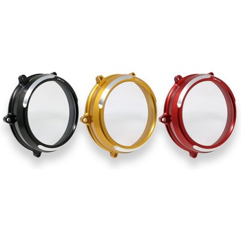 クリアオイルバス クラッチカバー Ducati Streetfighter V4 BICOLOR Gold CNC Racing (シーエヌシーレーシング)