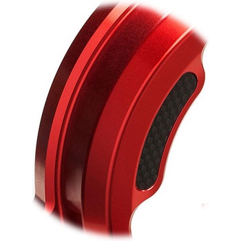 クリアオイルバス クラッチカバー with カーボン fiber inlay for Ducati Panigale Pramac Racing Lim. Ed. Red - CNC Racing (シーエヌシーレーシング)
