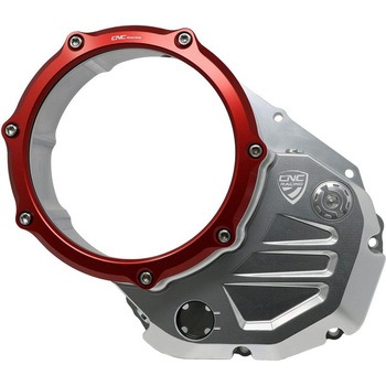 クリアカバー オイルバス クラッチ Ducati BICOLOR CNC Racing (シーエヌシーレーシング)