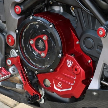 クリアカバー オイルバス クラッチ Ducati Pramac Racing Limited Edition Red/ブラック CNC Racing (シーエヌシーレーシング)