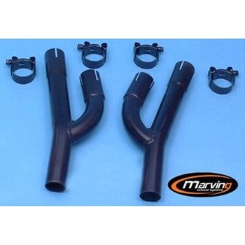 コネクション パイプ ブラック Marving Exhaust (マービングエキゾースト)