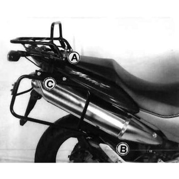 サイド + トップケースキャリアセット ブラック Honda CB 600 F Hornet 2003-2006 HEPCO&BECKER (ヘプコ&ベッカー)