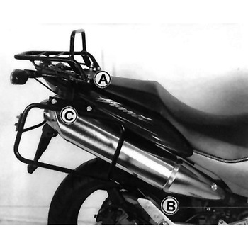サイド + トップケースキャリアセット ブラック Honda CB 600 F Hornet 2003-2006 HEPCO&BECKER (ヘプコ&ベッカー)