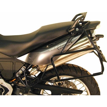 サイドキャリア Lock-it (ロックイット) ブラック Aprilia Pegaso 650 Strada / Trail 650 - HEPCO&BECKER (ヘプコ&ベッカー)