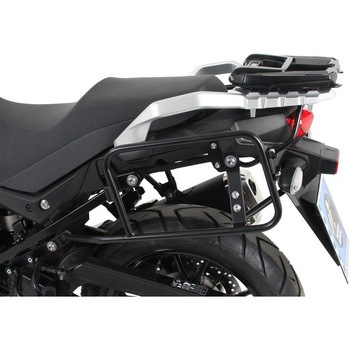 サイドキャリア Lock-it (ロックイット) ブラック Suzuki V-Strom 650 / XT from 2017 HEPCO&BECKER (ヘプコ&ベッカー)