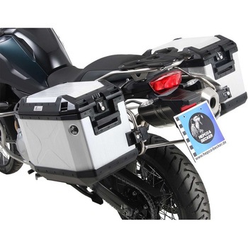 6516520 00 22-00-40 サイドキャリア カットアウト ステンレス incl. Xplorer シルバー サイドボックス BMW F 850 GS Adv. (2019-) HEPCO&BECKER (ヘプコ&ベッカー)