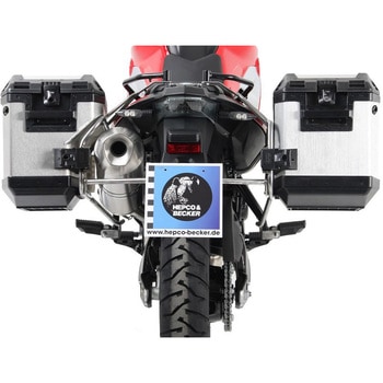 サイドキャリア カットアウト ステンレス Xplorer カットアウト サイドボックス付 BMW F650/700Gs HEPCO&BECKER (ヘプコ&ベッカー)