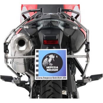 サイドキャリア カットアウト ステンレス Xplorer カットアウト サイドボックス付 BMW F650/700Gs HEPCO&BECKER (ヘプコ&ベッカー)