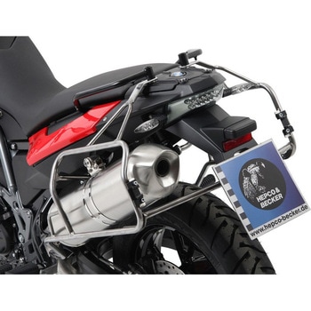 サイドキャリア カットアウト ステンレス Xplorer カットアウト サイドボックス付 BMW F650/700Gs HEPCO&BECKER (ヘプコ&ベッカー)