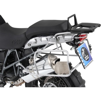 651637 00 22-00-40 サイドキャリア カットアウト ステンレス Xplorer カットアウト サイドボックス付 BMW R1200GS (2004-2012) / Adv. (2008-2013) HEPCO&BECKER (ヘプコ&ベッカー)