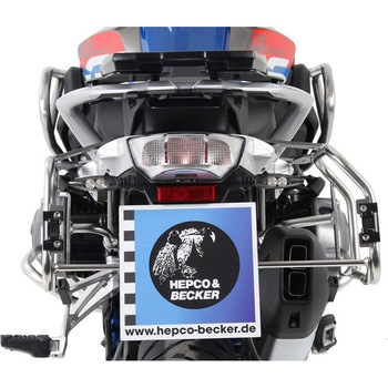 サイドキャリア カットアウト ステンレス Xplorer カットアウト サイドボックス付 BMW R1200Gs Lc HEPCO&BECKER (ヘプコ&ベッカー)