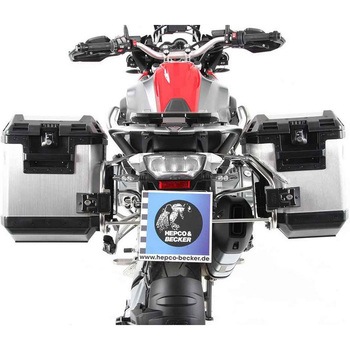 サイドキャリア カットアウト ステンレス Xplorer カットアウト サイドボックス付 BMW R1200Gs Lc HEPCO&BECKER (ヘプコ&ベッカー)