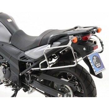 サイドキャリア カットアウト ステンレス Xplorer カットアウト サイドボックス付 Suzuki V-Strom HEPCO&BECKER (ヘプコ&ベッカー)