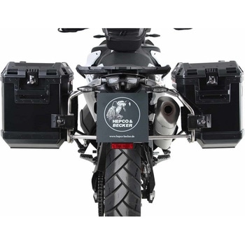 サイドキャリア カットアウト ステンレス Xplorer ブラック サイドボックス付 KTM 790 Adv./R (2019-) HEPCO&BECKER (ヘプコ&ベッカー)