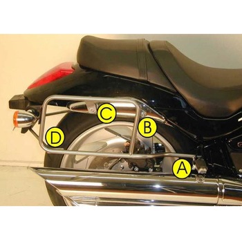サイドキャリア パーマネントマウント クロム Suzuki M 1800 (VZ) R Intruder HEPCO&BECKER (ヘプコ&ベッカー)