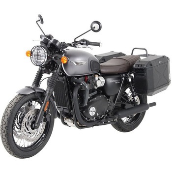 サイドキャリア パーマネントマウント クロム Triumph Bonneville T 100 / ブラック from 2017 HEPCO&BECKER (ヘプコ&ベッカー)