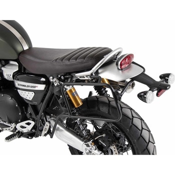サイドキャリア ワンサイド 左 パーマネントマウント - ブラック Triumph スクランブラー 1200 XC (2019-) HEPCO&BECKER (ヘプコ&ベッカー)
