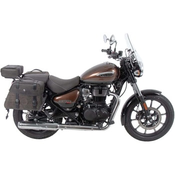 サイドソフトケースホルダー(キャリア)「C-Bow」， クローム Royal Enfield Meteor 350 HEPCO&BECKER (ヘプコ&ベッカー)