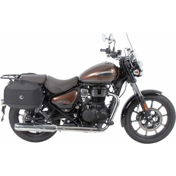 サイドソフトケースホルダー(キャリア)「C-Bow」， クローム Royal Enfield Meteor 350 HEPCO&BECKER (ヘプコ&ベッカー)