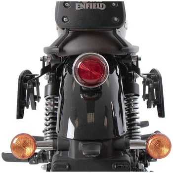 サイドソフトケースホルダー(キャリア)「C-Bow」， クローム Royal Enfield Meteor 350 HEPCO&BECKER (ヘプコ&ベッカー)