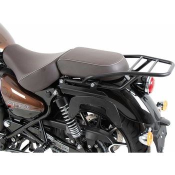 サイドソフトケースホルダー(キャリア)「C-Bow」， クローム Royal Enfield Meteor 350 HEPCO&BECKER (ヘプコ&ベッカー)