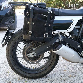 サイドパニアケース Canvas + 右 サブフレーム Ducati Scrambler | U001-1007DX UnitGarage (ユニットガレージ)