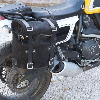 サイドパニアケース Canvas + 右 サブフレーム Ducati Scrambler | U001-1007DX UnitGarage (ユニットガレージ)