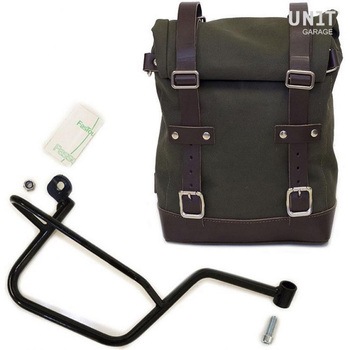 U001+2213DX-Green-Brown �T�C�h�p�j�A�P�[�X Canvas + �E �T�u�t���[�� Guzzi V7 | U001-2213DX UnitGarage (���j�b�g�K���[�W) �O���[���E�u���E���F 64923095